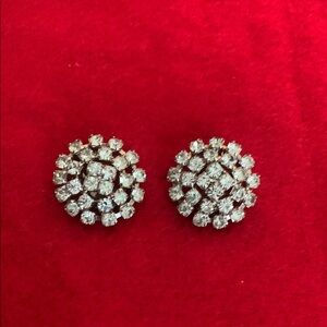 Elegant Silver Crystal Earrings